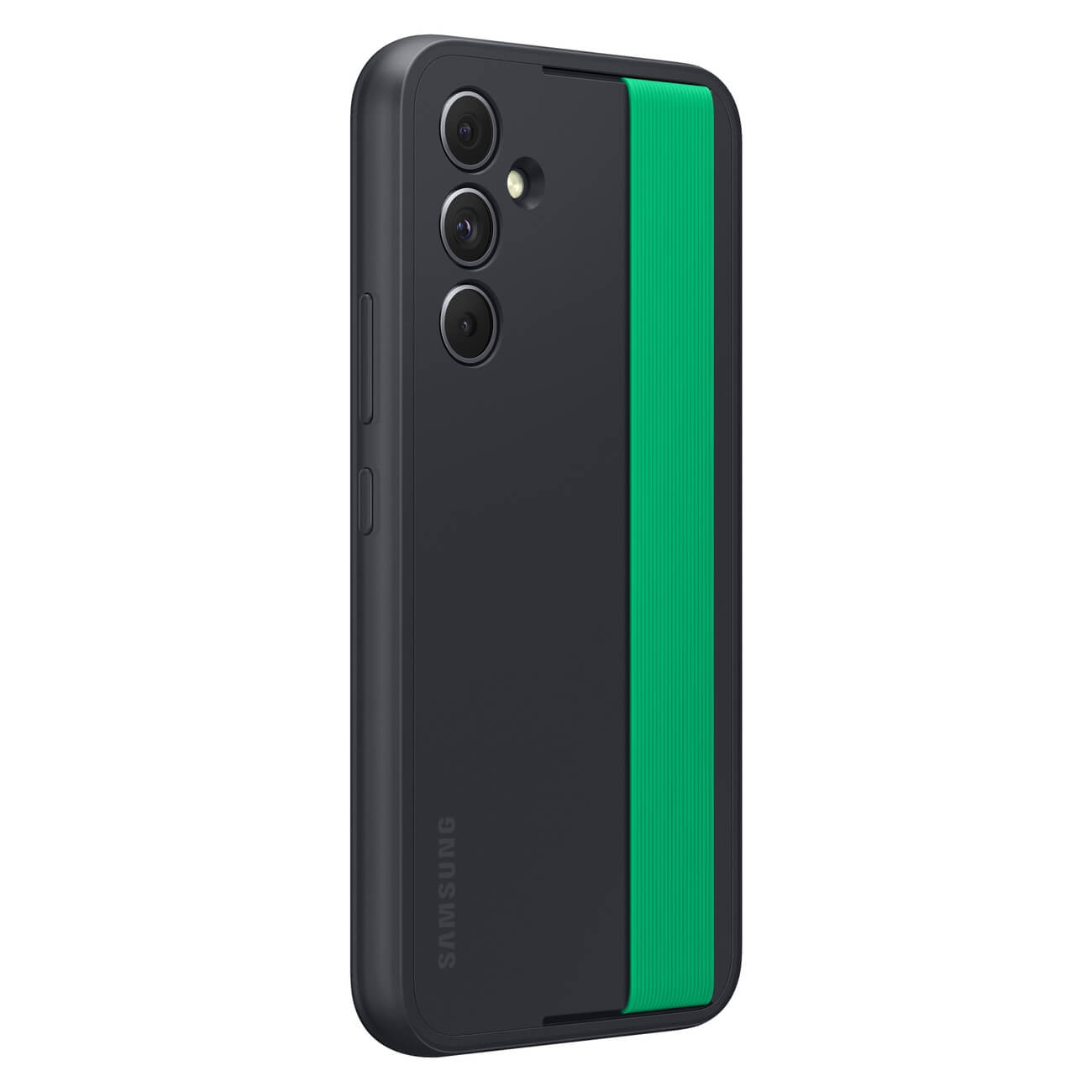 Samsung Haze Grip Samsung Galaxy A54 5G Θήκη Σιλικόνης με Αποσπώμενο Ιμάντα - Black - EF - XA546CBEGWW