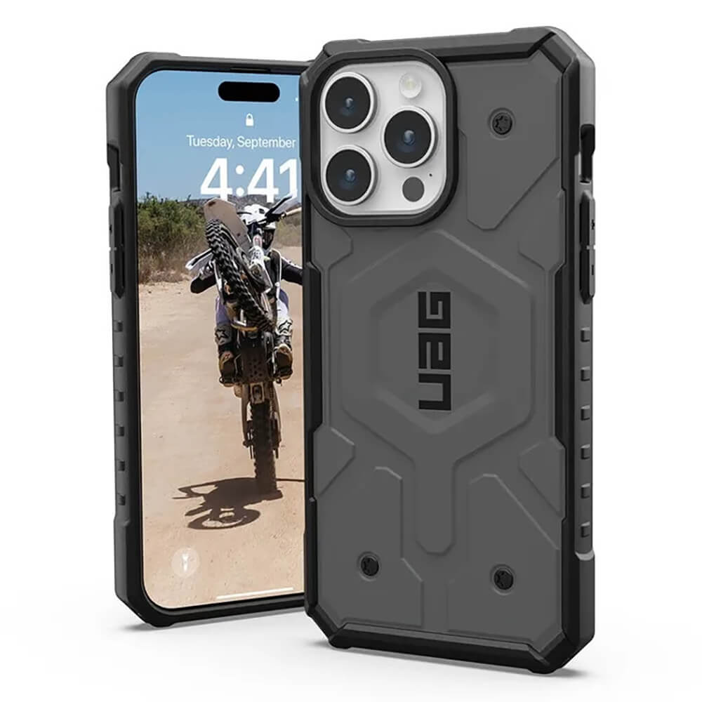 UAG iPhone 16 Pro Pathfinder MagSafe Series Σκληρή Θήκη με MagSafe - Silver