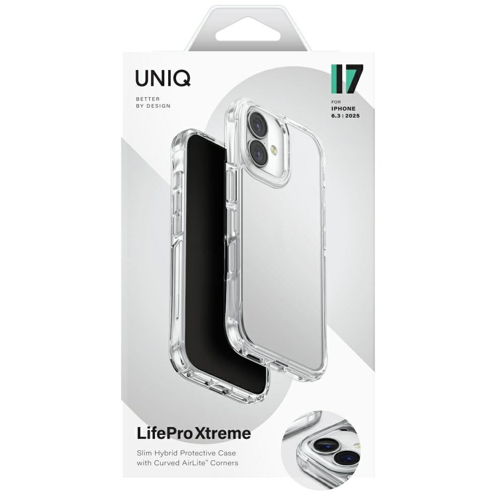 Uniq iPhone 17 - LifePro Xtreme - Σκληρή Θήκη με Πλαίσιο Σιλικόνης - Διάφανη