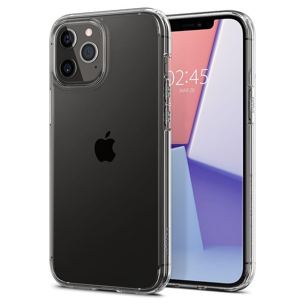 Spigen iPhone 12 Pro Max Ultra Hybrid Σκληρή Θήκη με Πλαίσιο Σιλικόνης - Crystal Clear