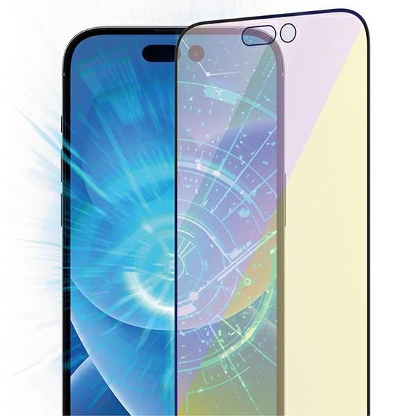 PanzerGlass iPhone 14 Pro Ultra - Wide Fit Anti - Blue Light Antibacterial Easy Aligner Full Screen Αντιχαρακτικό Γυαλί Οθόνης - Black