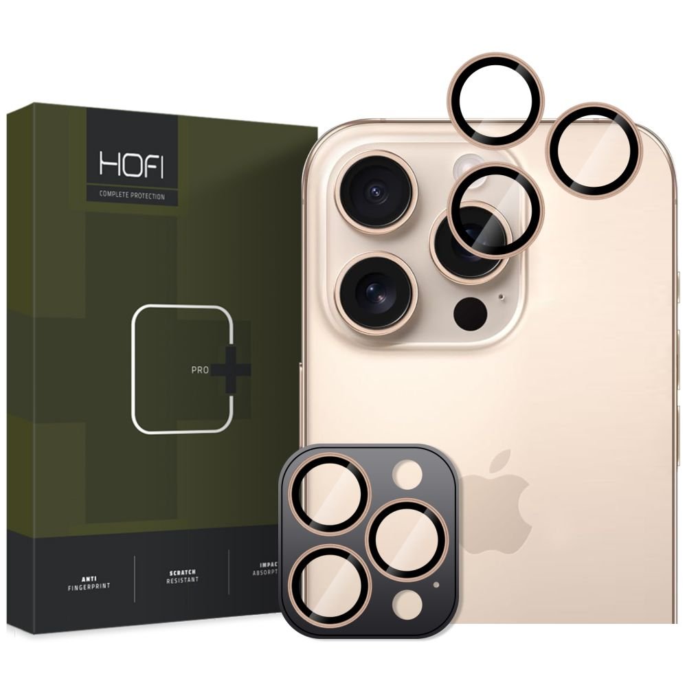 Hofi iPhone 16 Pro / iPhone 16 Pro Max CamRing Pro+ Αντιχαρακτικό Γυαλί για την Κάμερα - Desert Titanium
