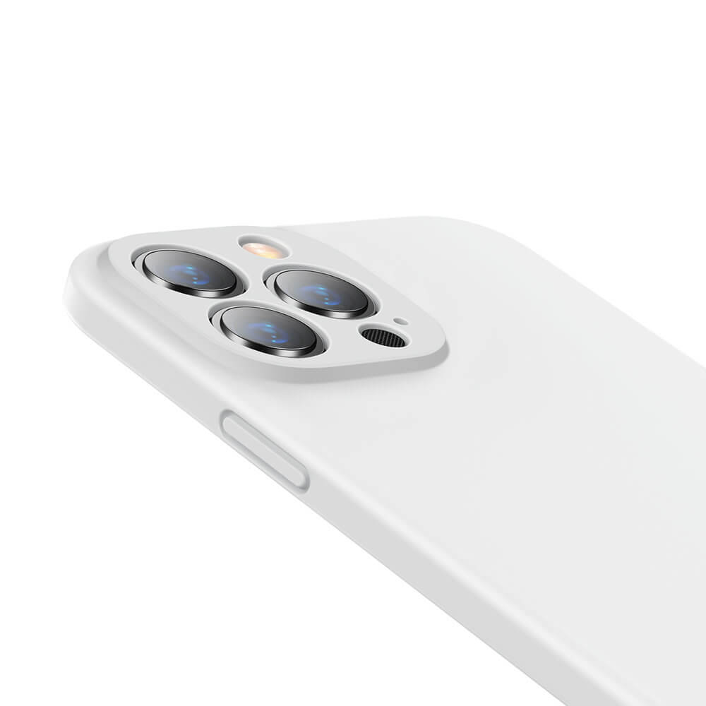 Baseus iPhone 13 Pro Liquid Gel Θήκη Σιλικόνης Rubber - White - ARYT000402
