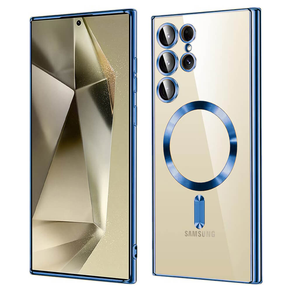 Techsuit Samsung Galaxy S24 Ultra - Luxury Crystal MagSafe - Θήκη Σιλικόνης - Deep Blue