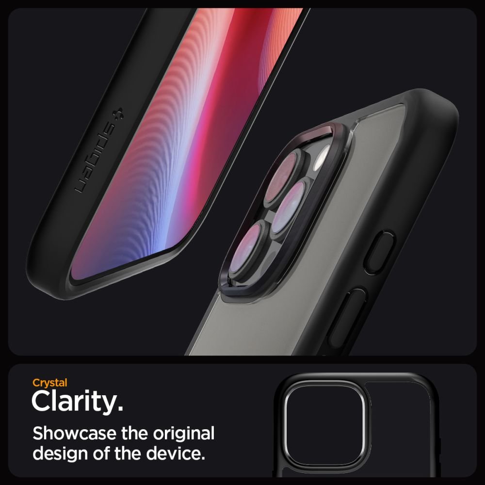 Spigen iPhone 16 Pro Max Ultra Hybrid Σκληρή Θήκη με Πλαίσιο Σιλικόνης - Matte Black