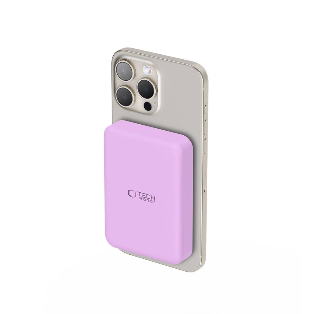 Tech - Protect PB11 Lifemag MagSafe PowerBank Μαγνητικό PowerBank Κινητού 10000 mAh - Lilac