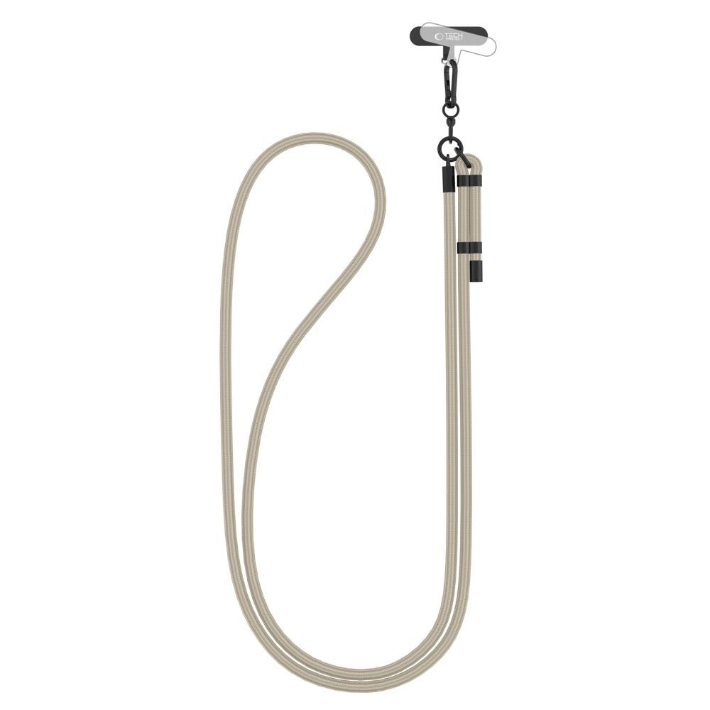 Tech - Protect C1S Rope CrossBody Strap - Universal Λουράκι για Θήκη Κινητού - Taupe / Black