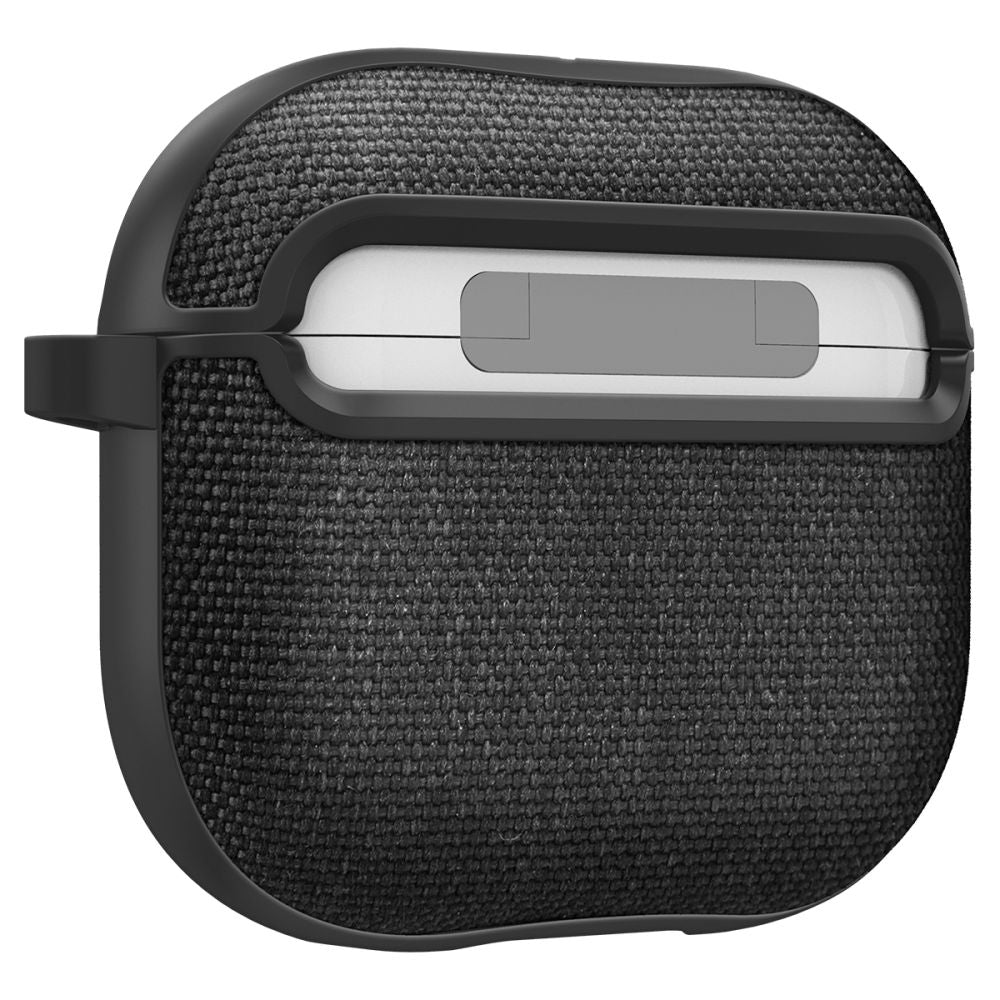 Spigen AirPods 4 Θήκη Urban Fit από Σιλικόνη και Ύφασμα - Black