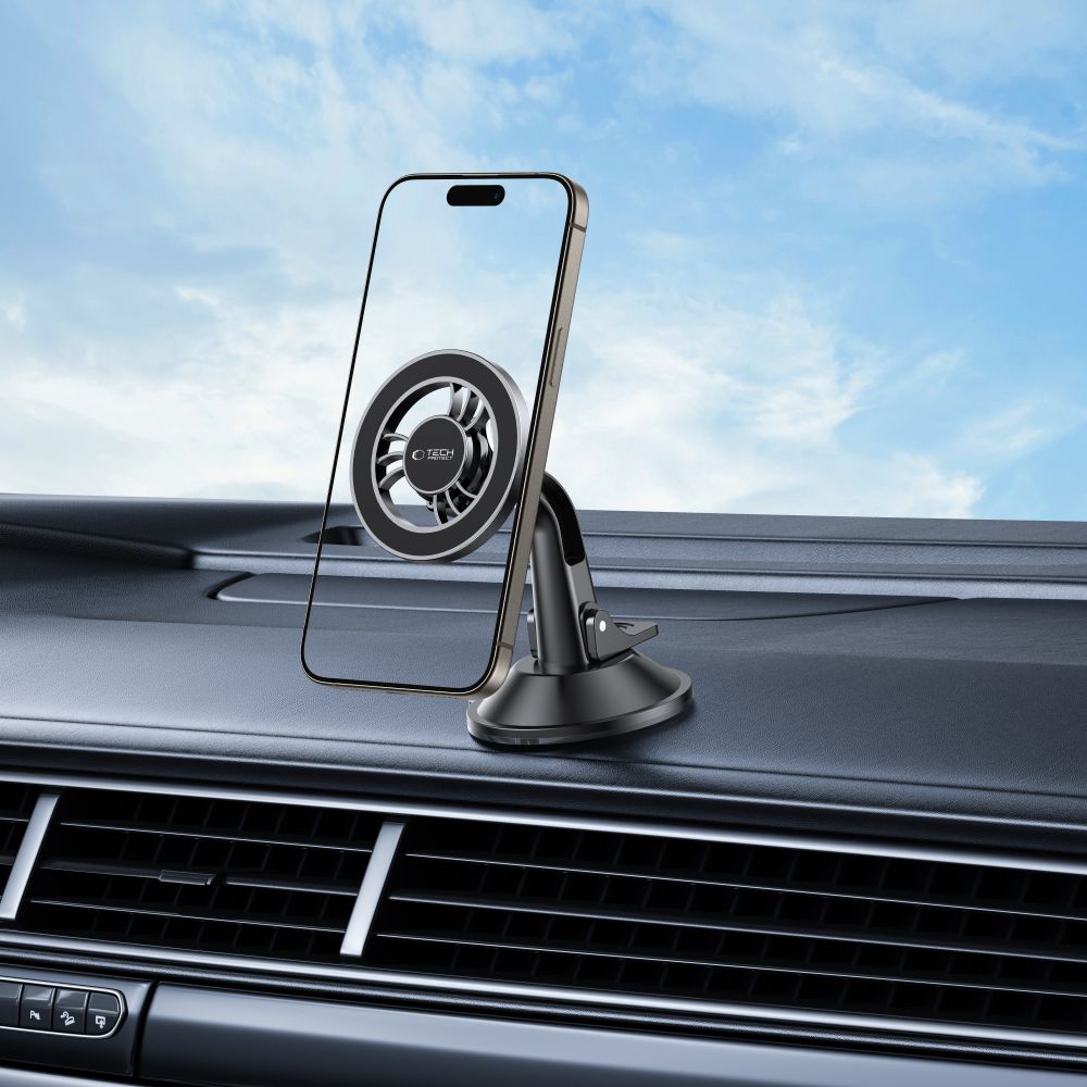 Tech - Protect N56 SHRT Μαγνητική MagSafe Βάση Αυτοκινήτου για το Ταμπλό και το Παρμπρίζ - Black