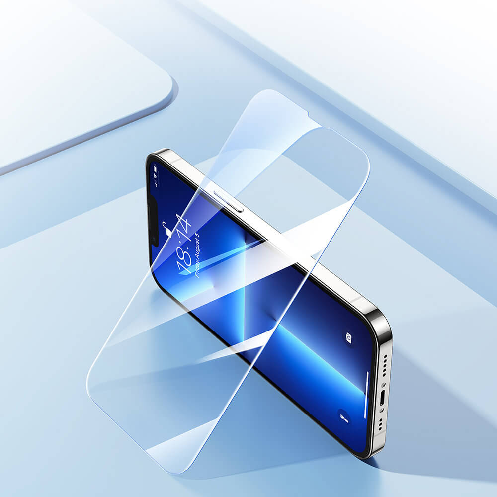 Joyroom iPhone 14 Pro Max Knight Series 2.5D 9H Full Screen Tempered Glass Σετ με 5 Αντιχαρακτικά Γυαλιά Οθόνης - Clear - JR - DH08
