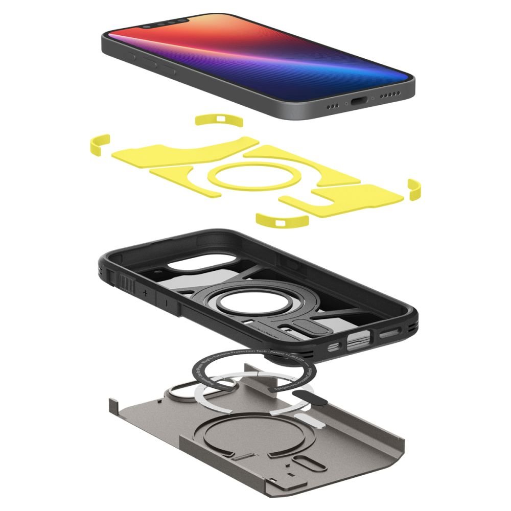 Spigen iPhone 16e Tough Armor Mag Σκληρή Θήκη με MagSafe - Gunmetal
