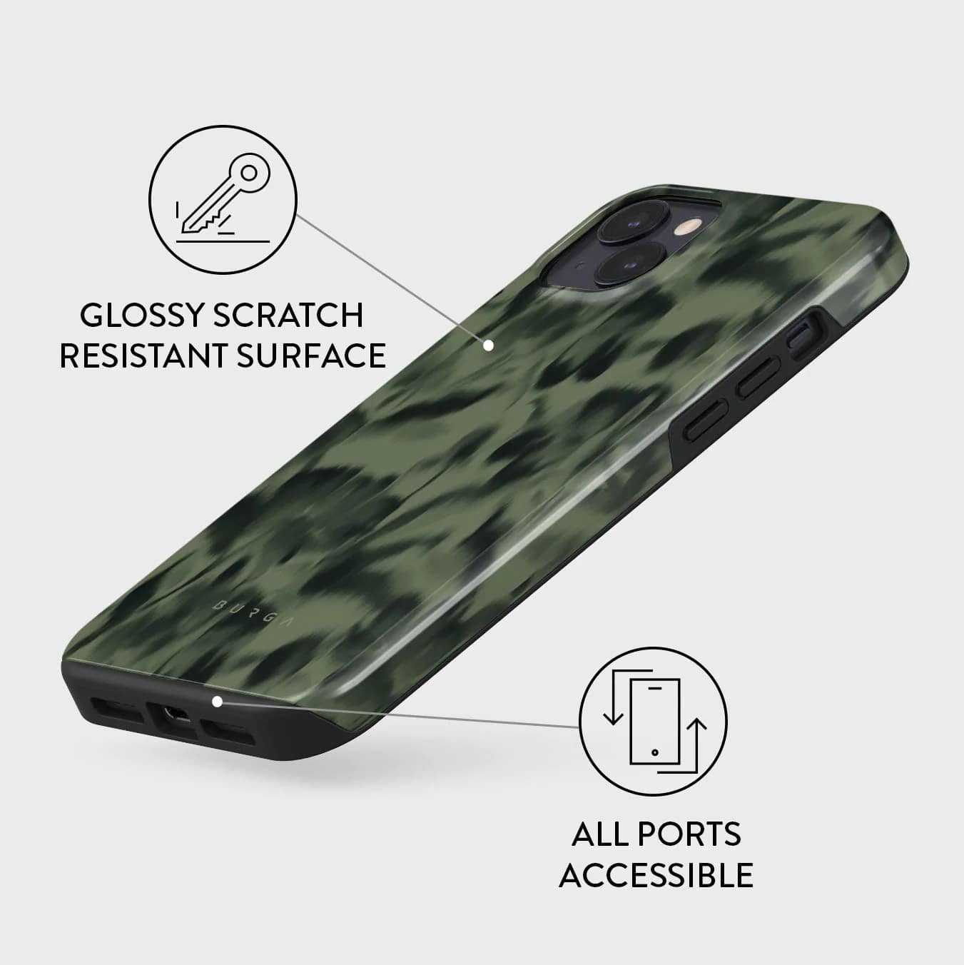 Burga iPhone 14 Plus Fashion Tough Σκληρή Θήκη - Soft Focus
