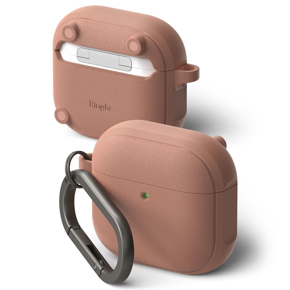 Ringke AirPods 4 Θήκη Σιλικόνης με MagSafe - Onyx Magnetic - Constant Coral