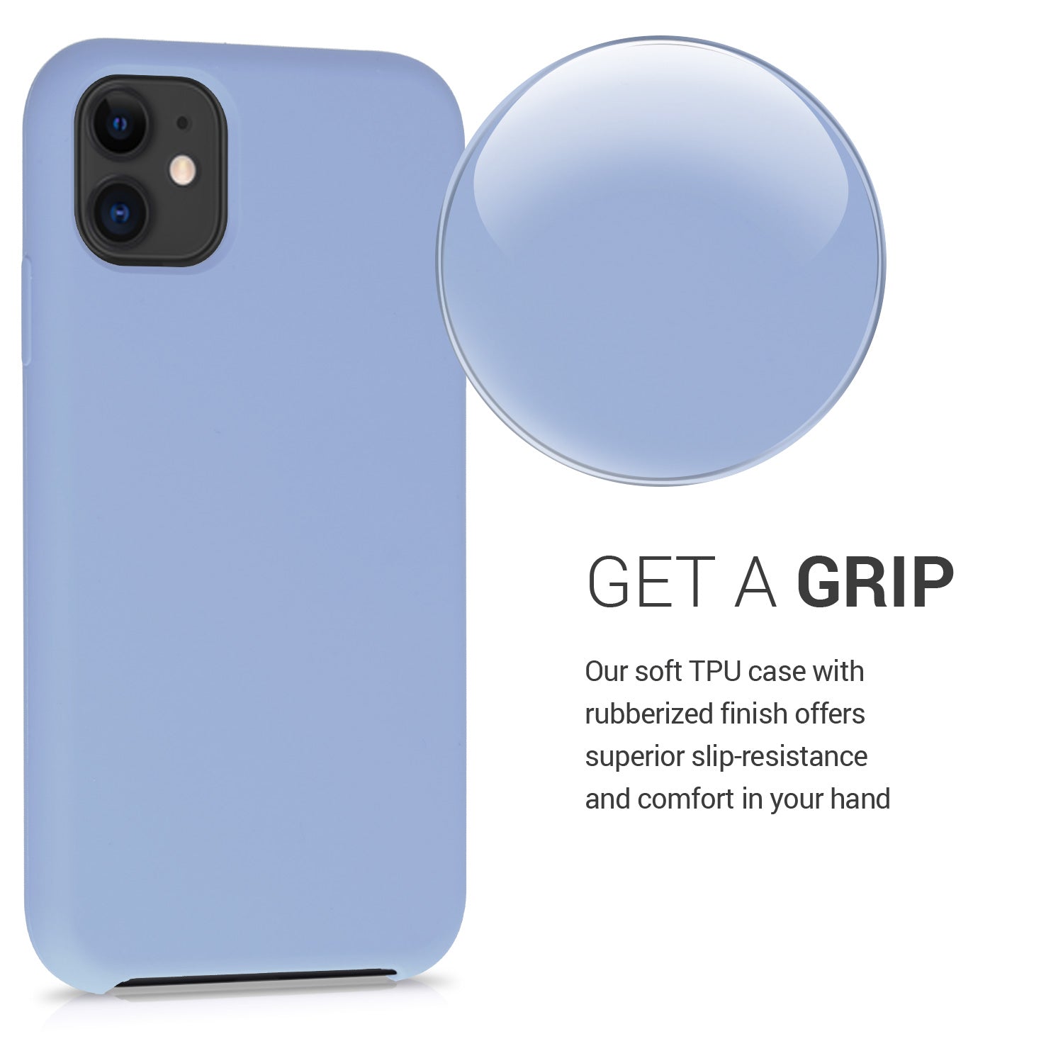 KW iPhone 11 Θήκη Σιλικόνης Rubber TPU - Light Blue - 49724.58