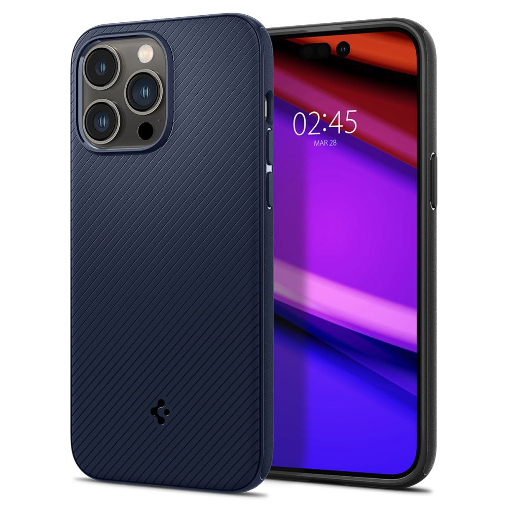 Spigen iPhone 14 Pro Max Mag Armor Σκληρή Θήκη Aramid Fiber με MagSafe - Navy Blue