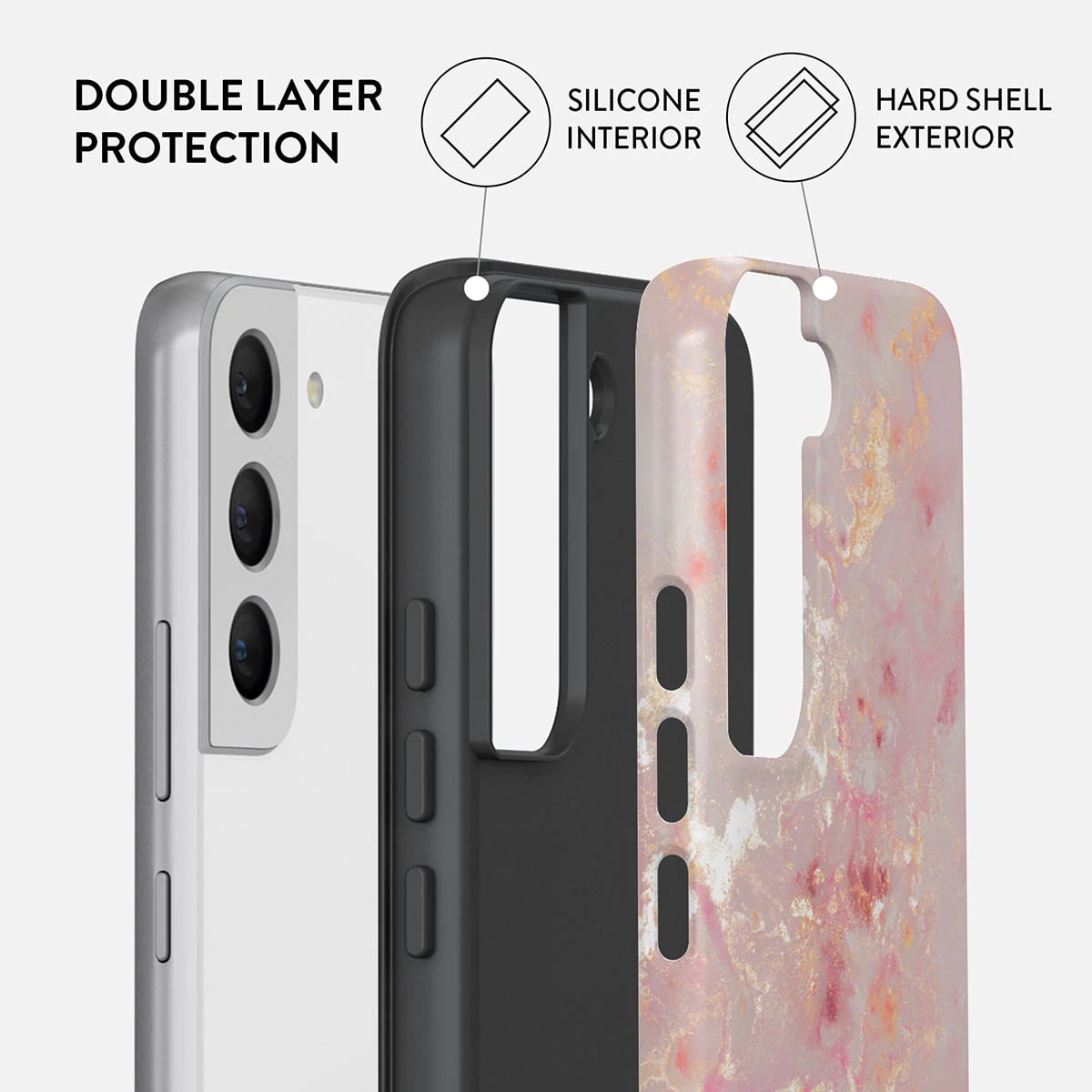 Burga Samsung Galaxy S22 Plus Fashion Tough Σκληρή Θήκη - Golden Coral