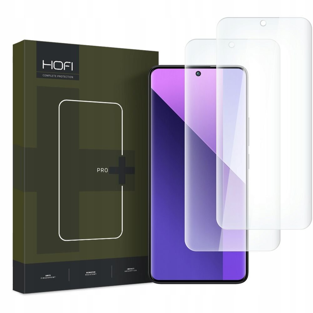 Hofi Xiaomi Redmi Note 13 Pro+ 5G UV Glass Pro+ 0.3mm 9H Full Screen Αντιχαρακτικό Γυαλί Οθόνης - 2 Τεμάχια - Διάφανα