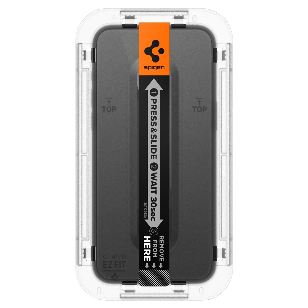 Spigen iPhone 15 Plus Glas.TR EZ Fit FC 0.3mm 2.5D 9H Case Friendly Full Screen Tempered Glass Αντιχαρακτικό Γυαλί Οθόνης - 2 Τεμάχια - Black