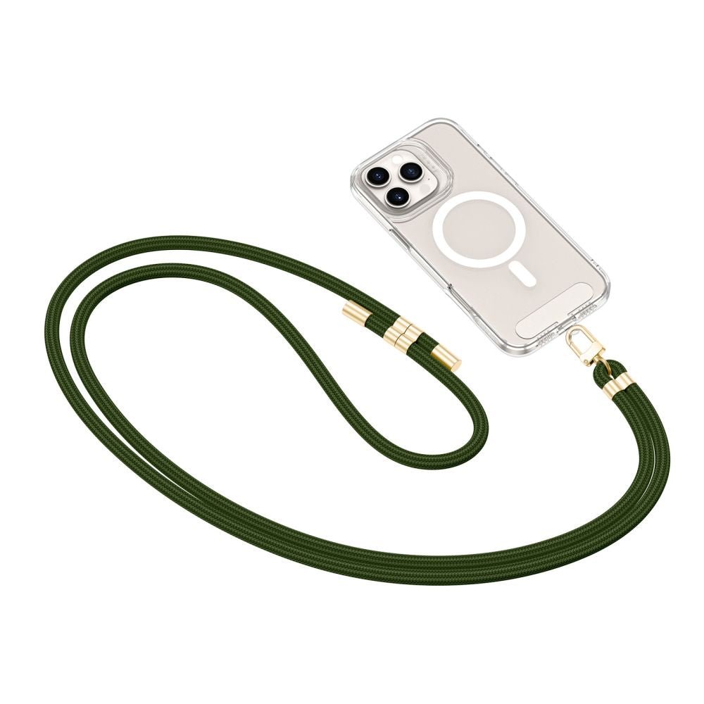 Tech - Protect C7S Rope CrossBody Strap - Universal Λουράκι για Θήκη Κινητού - Hunter Green / Gold