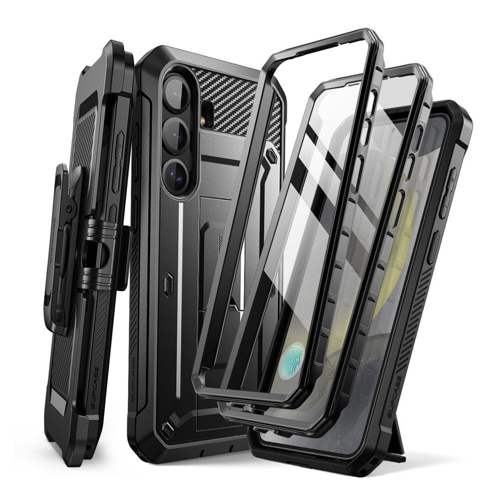 Supcase Samsung Galaxy S25 Unicorn Beetle Pro 2 Σκληρή Θήκη με Προστασία Οθόνης και Stand - Black