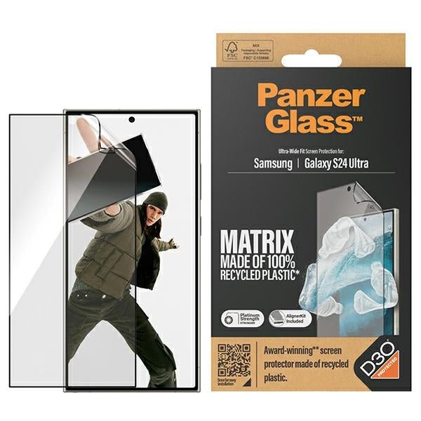 PanzerGlass Samsung Galaxy S24 Ultra - Ultra - Wide Fit Matrix D3O Easy Aligner Προστατευτική Mεμβράνη Οθόνης - Clear