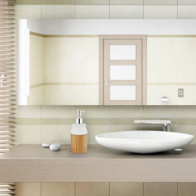 Relaxdays Σαπουνοθήκη Dispenser - Natural - 4052025288129