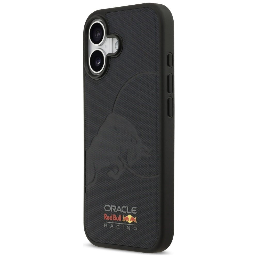 Red Bull iPhone 17 - Meshed Debossed Bull MagSafe - Σκληρή Θήκη με Επένδυση Συνθετικού Δέρματος και Πλαίσιο Σιλικόνης - Navy - RBHMP17S24PUBUFV