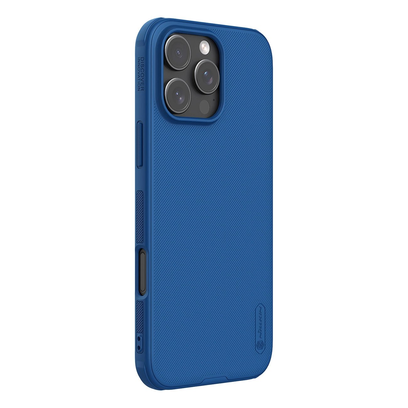 Nillkin iPhone 16 Pro Super Frosted Shield Pro Σκληρή Θήκη με Πλαίσιο Σιλικόνης - Blue
