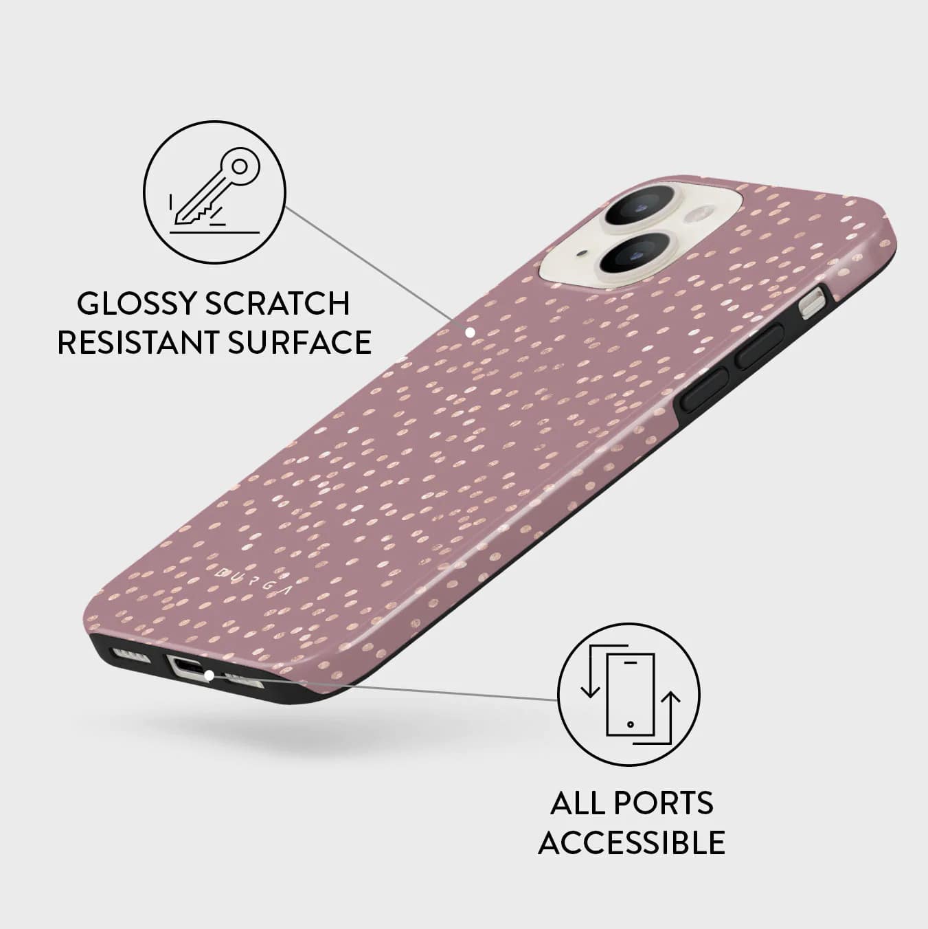 Burga iPhone 14 Fashion Tough Σκληρή Θήκη - Hot Cocoa