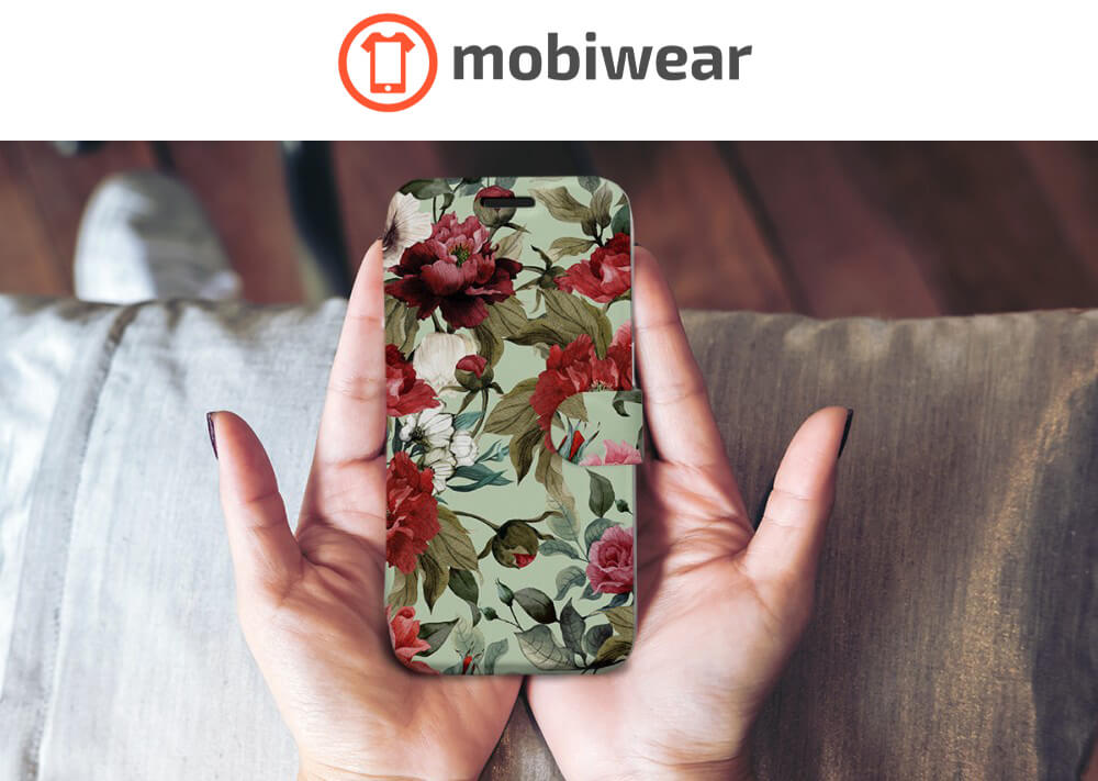 Mobiwear iPhone 13 Pro Max Θήκη Βιβλίο Slim Flip - Design Flowers - MD06P