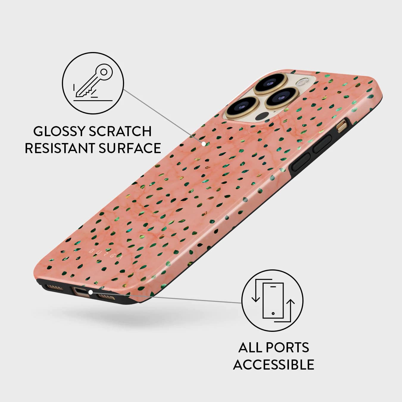 Burga iPhone 13 Pro Max Fashion Tough Σκληρή Θήκη - Watermelon Shake