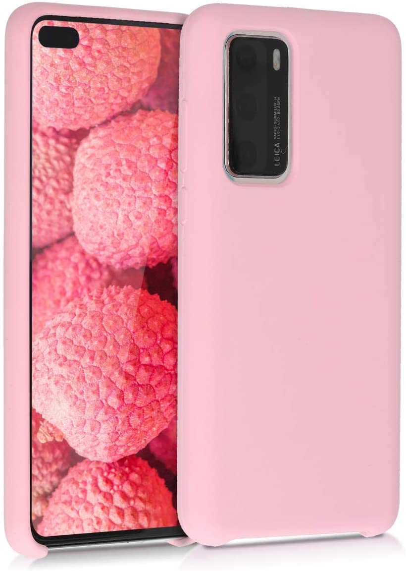 KW Huawei P40 Θήκη Σιλικόνης Rubber TPU - Rose Gold Matte - 52291.89