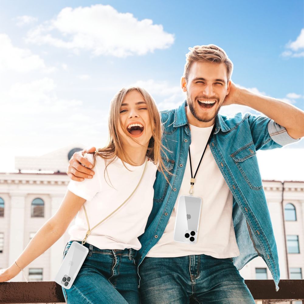 Tech - Protect C2S Rope CrossBody Strap - Universal Λουράκι για Θήκη Κινητού - Beige / Gold