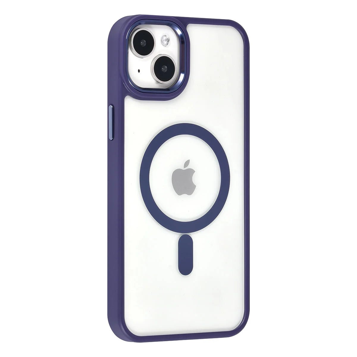 Tuniq iPhone 15 Plus / 14 Plus - MagSafe Σκληρή Θήκη με Πλαίσιο Σιλικόνης - Μοβ Ματ / Διάφανη