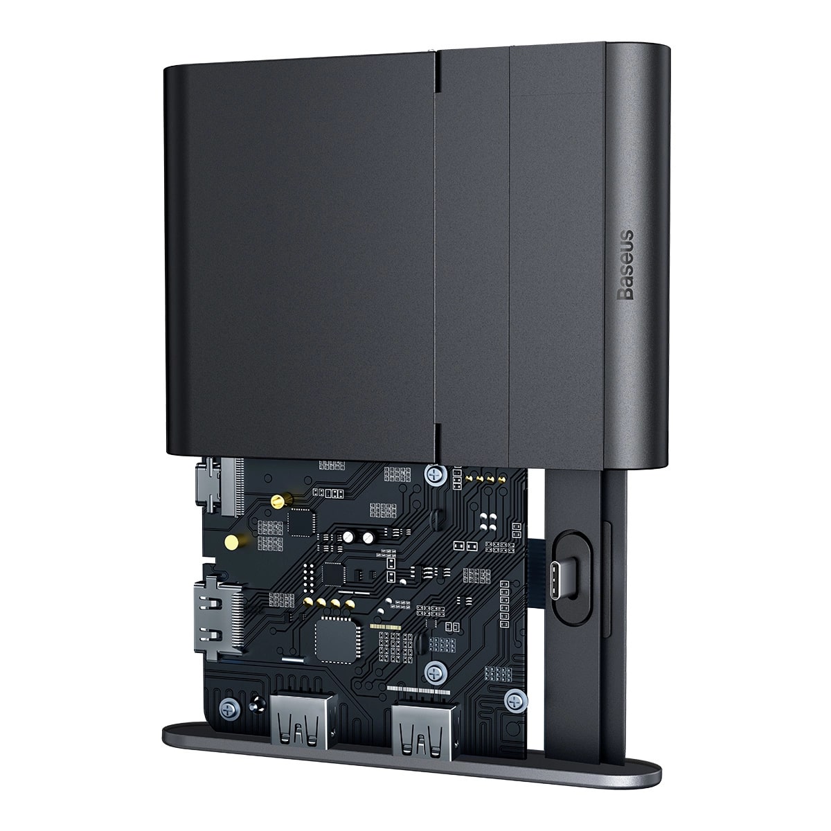 Baseus Mate Intelligent Hub Βάση / Φορτιστής με Υποδοχή Type - C και Σταθμός Φόρτισης 7 σε 1 - Black