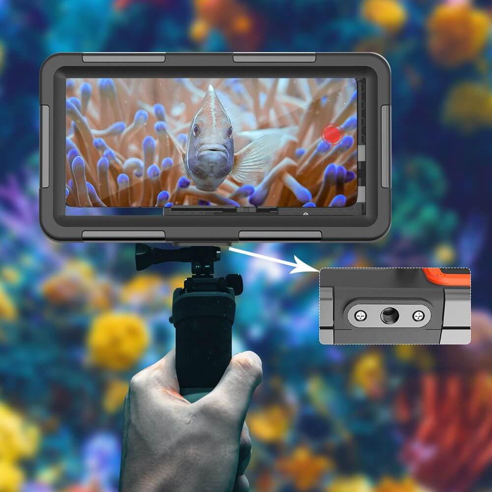 Tech - Protect IPX8 Universal Αδιάβροχη Θήκη για Smartphones 4.7'' - 6.7'' - Black / Orange