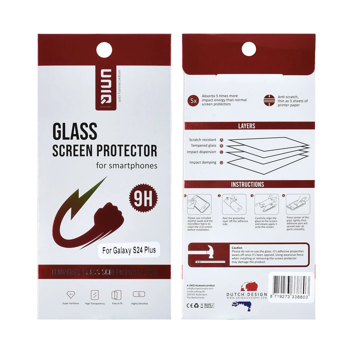 Tuniq Samsung Galaxy S24 Plus - Προστασία Οθόνης - Αντιχαρακτικό Γυαλί / Tempered Glass - Διάφανο