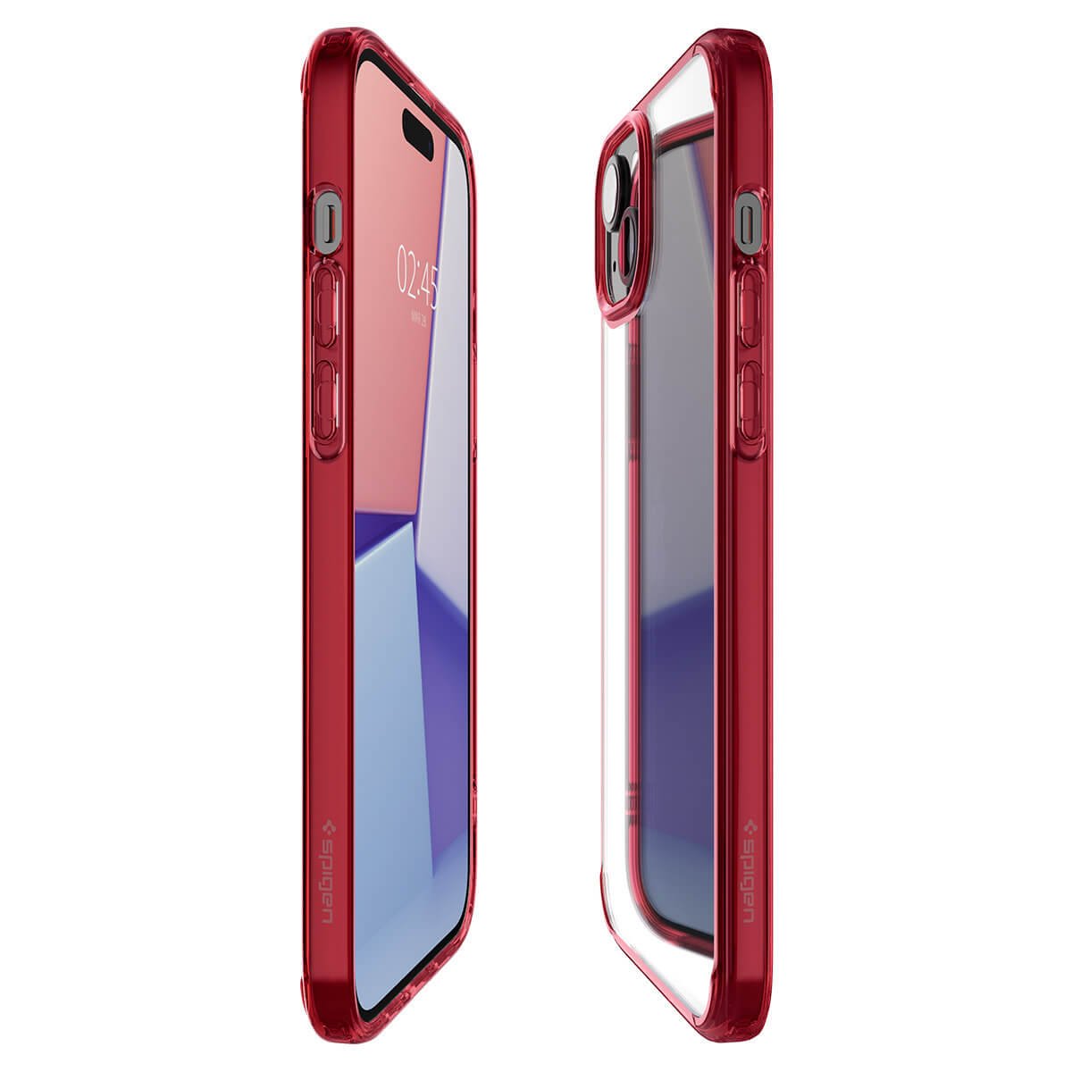 Spigen iPhone 15 Plus - Ultra Hybrid Σκληρή Θήκη με Πλαίσιο Σιλικόνης - Red Crystal
