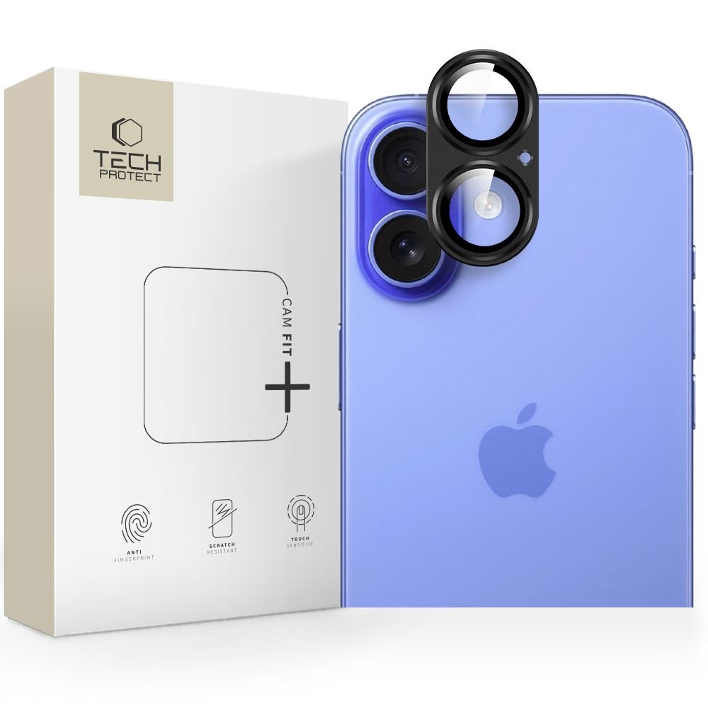Tech - Protect iPhone 17 Camfull Fit+ Προστατευτικό για την Κάμερα με Αντιχαρακτικό Γυαλί - Black