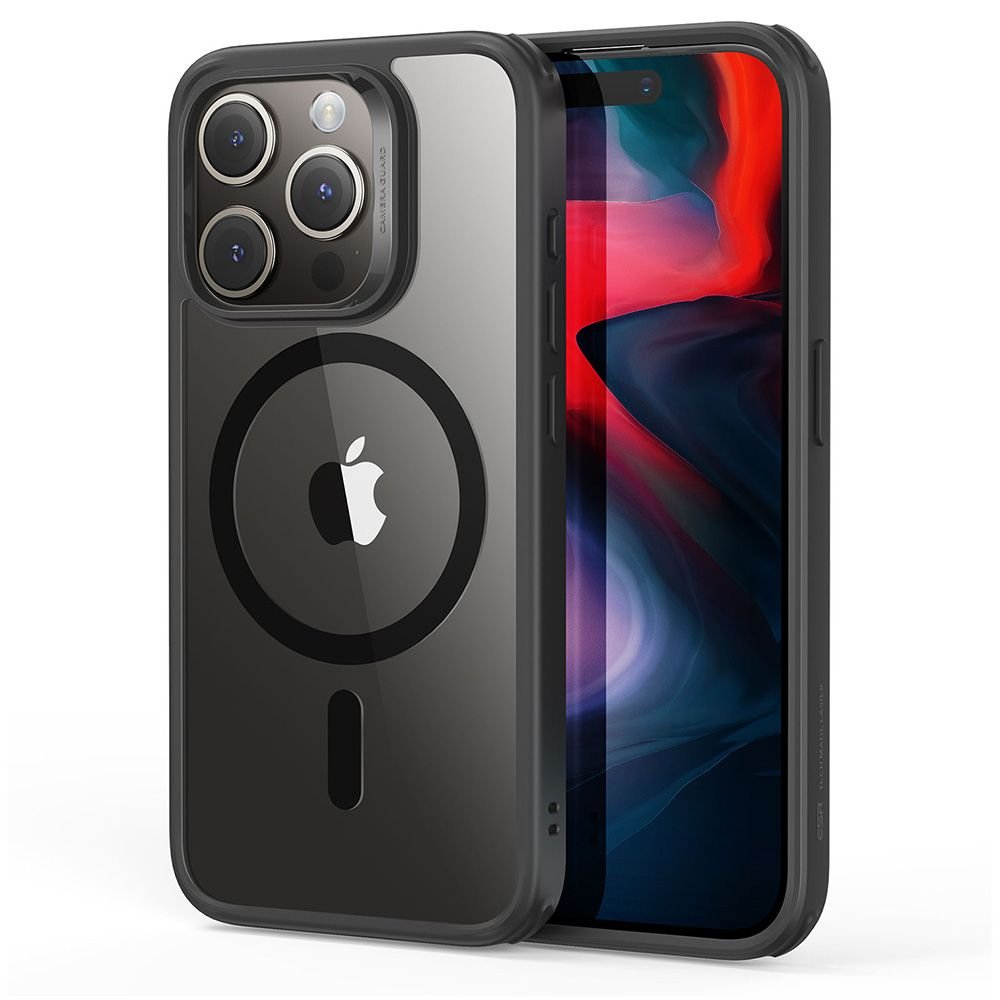 ESR iPhone 15 Pro Max Classic Hybrid Halolock Σκληρή Θήκη με Πλαίσιο Σιλικόνης και MagSafe - Διάφανη / Black