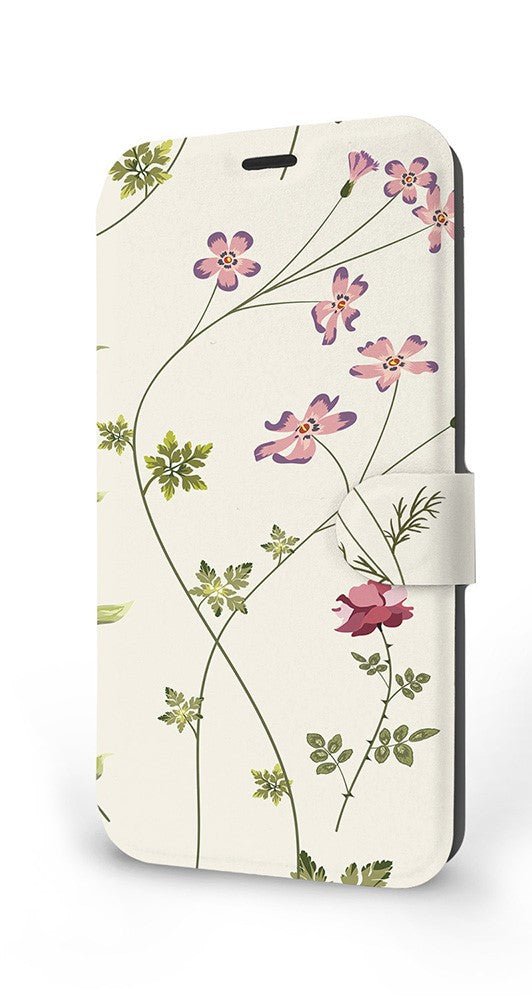 Mobiwear iPhone 13 Pro Θήκη Βιβλίο Slim Flip - Design Field Flowers - MD03S