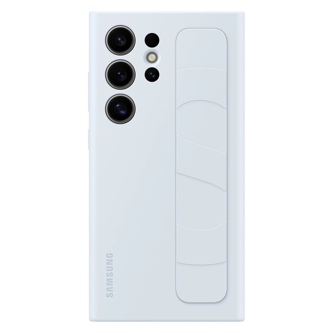 Samsung Standing Grip - Samsung Galaxy S24 Ultra Θήκη Σιλικόνης με Finger Holder / Stand - Light Blue - EF - GS928CLEGWW