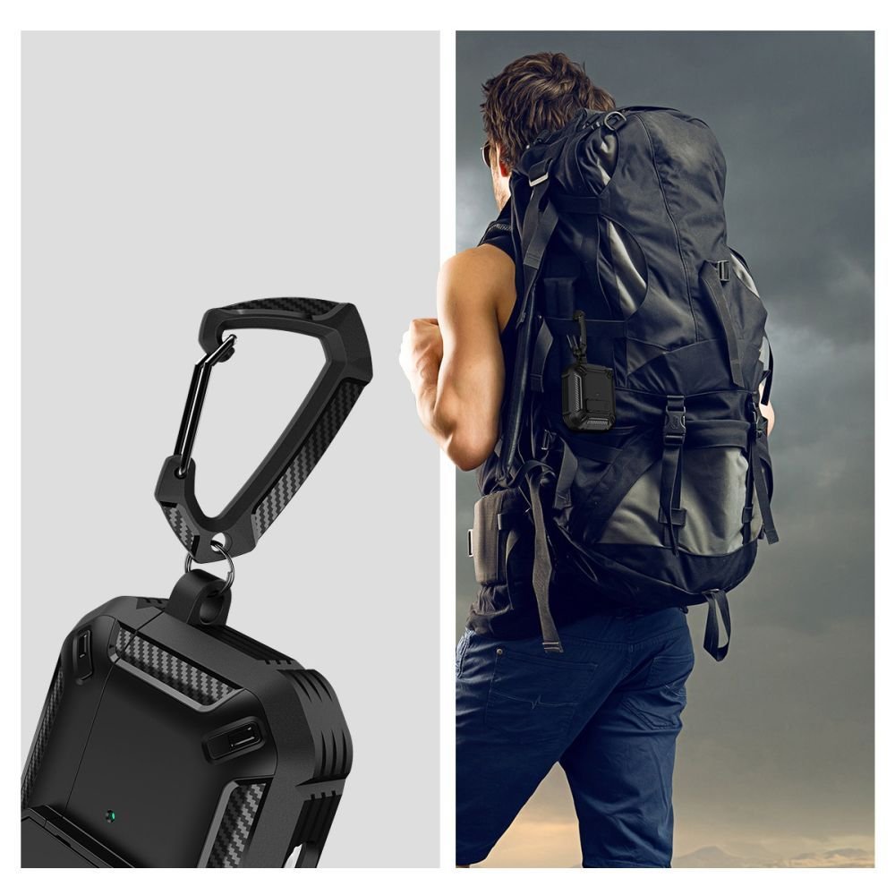 Tech - Protect AirPods Pro 1 / 2 Θήκη Σιλικόνης - X - Carbo - Black