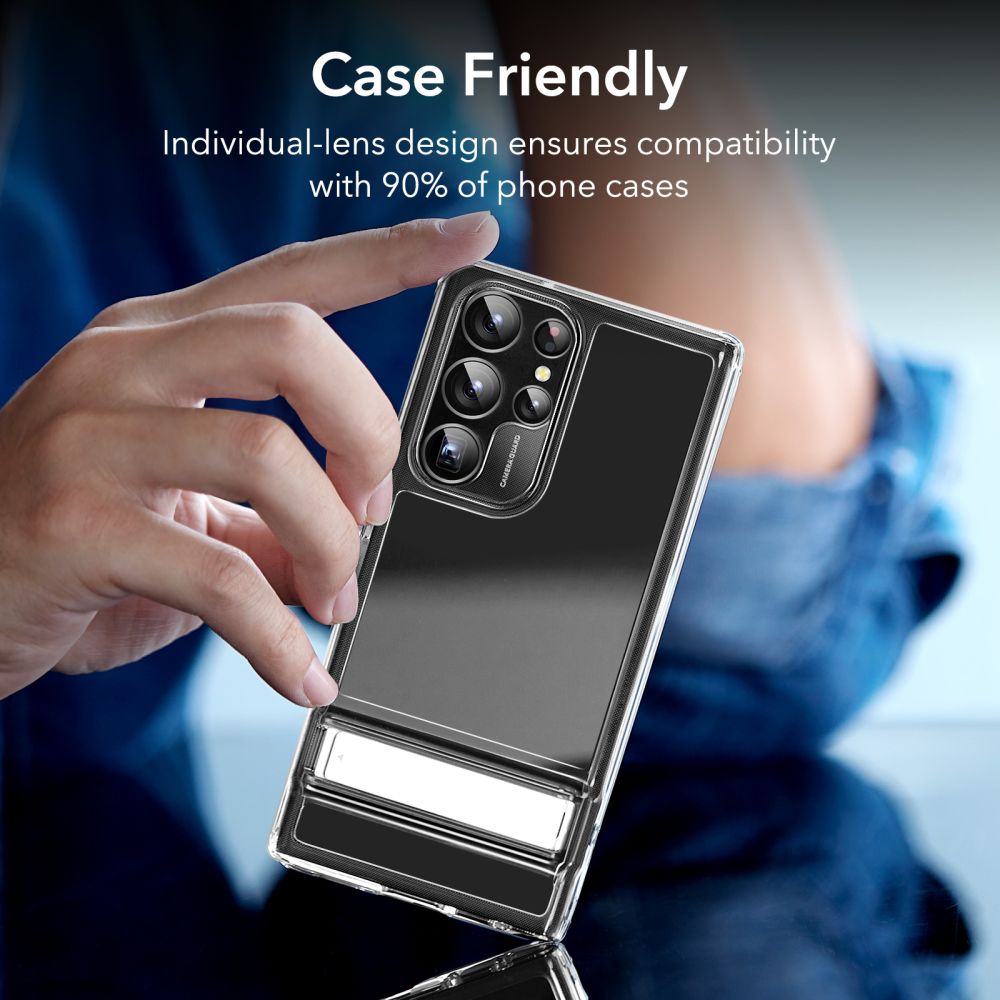 ESR Samsung Galaxy S23 Ultra Camera Lens 9H Αντιχαρακτικό Γυαλί για την Κάμερα - Black