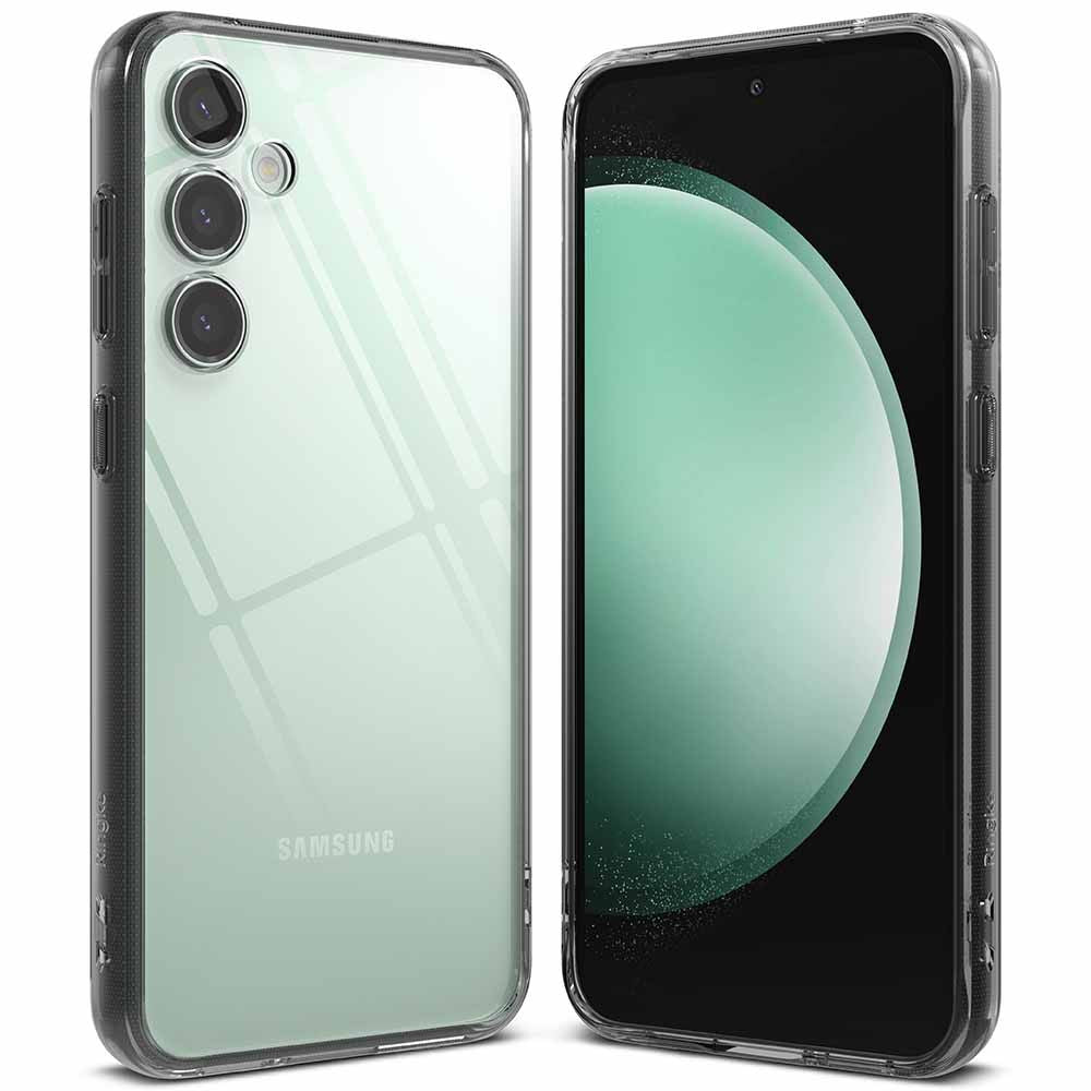 Ringke Samsung Galaxy S23 FE Fusion Σκληρή Θήκη με Πλαίσιο Σιλικόνης - Smoke Black / Διάφανη