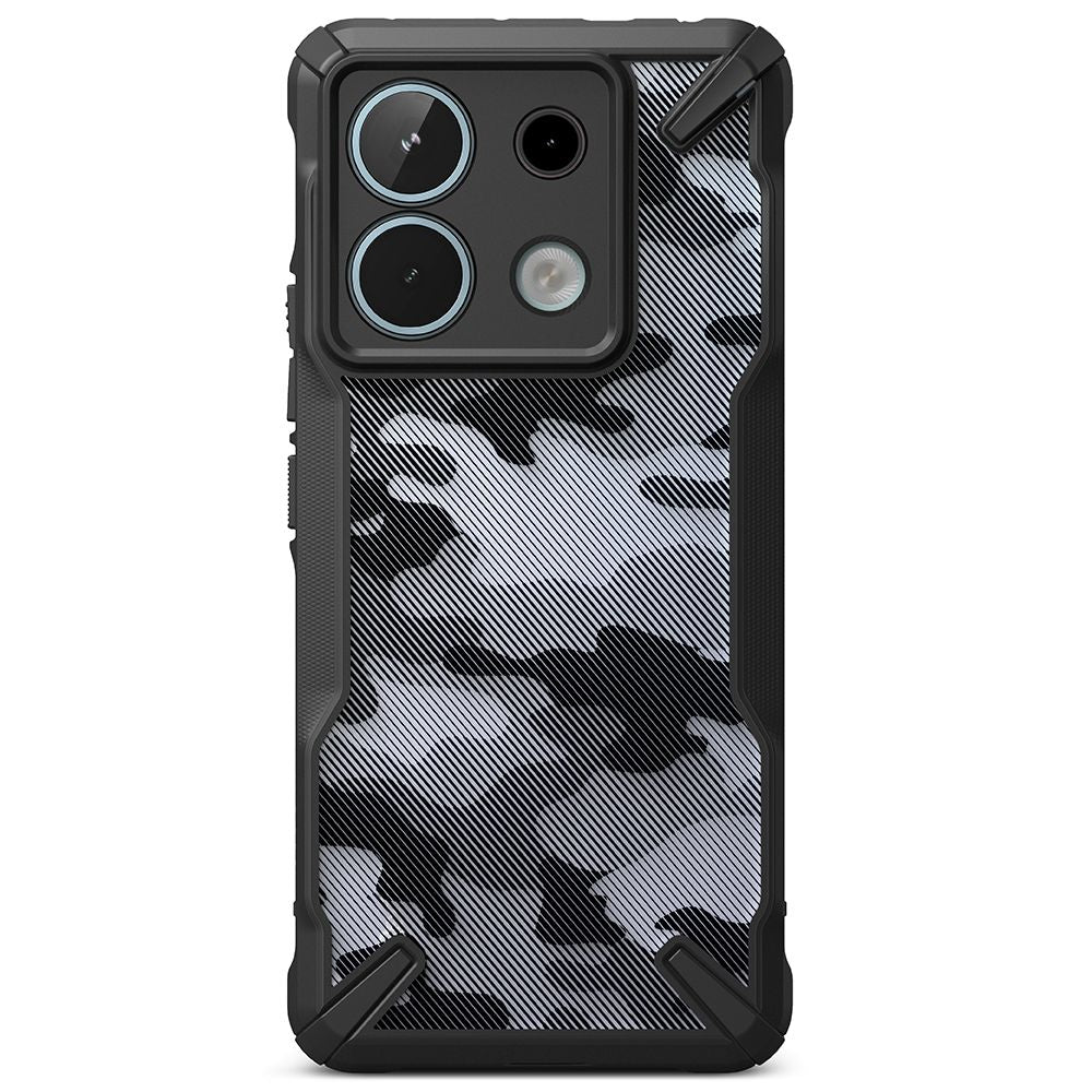 Ringke Xiaomi Redmi Note 13 Pro 5G / Poco X6 5G Fusion X Σκληρή Θήκη με Πλαίσιο Σιλικόνης - Camo Black