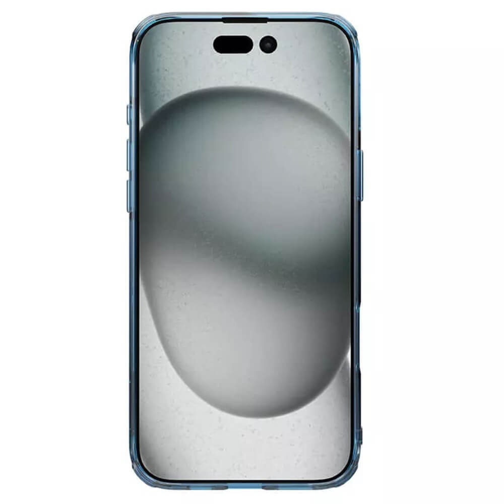 Nillkin iPhone 16 Nature Pro Magnetic - Σκληρή Θήκη με Πλαίσιο Σιλικόνης και MagSafe - Διάφανη / Blue