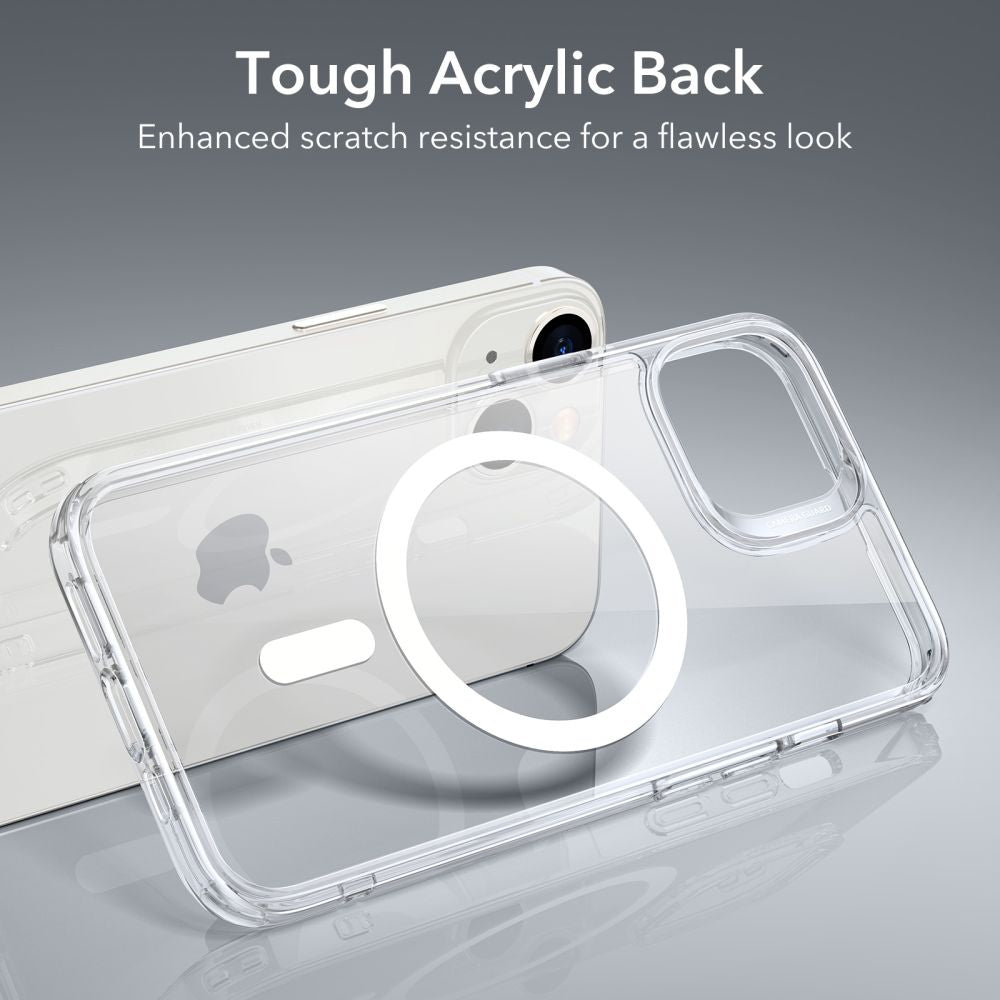 ESR iPhone 14 Classic Hybrid Halolock Σκληρή Θήκη με Πλαίσιο Σιλικόνης και MagSafe - Διάφανη