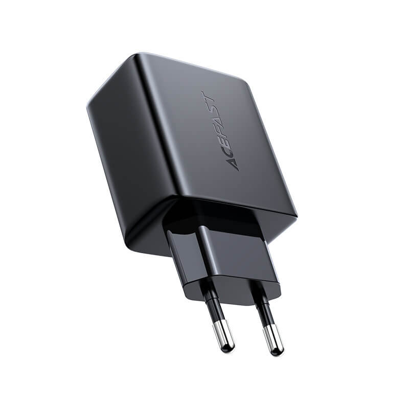 Acefast A5 Οικιακός Φορτιστής Γρήγορης Φόρτισης USB και Type - C QC 3.0 32W - Black