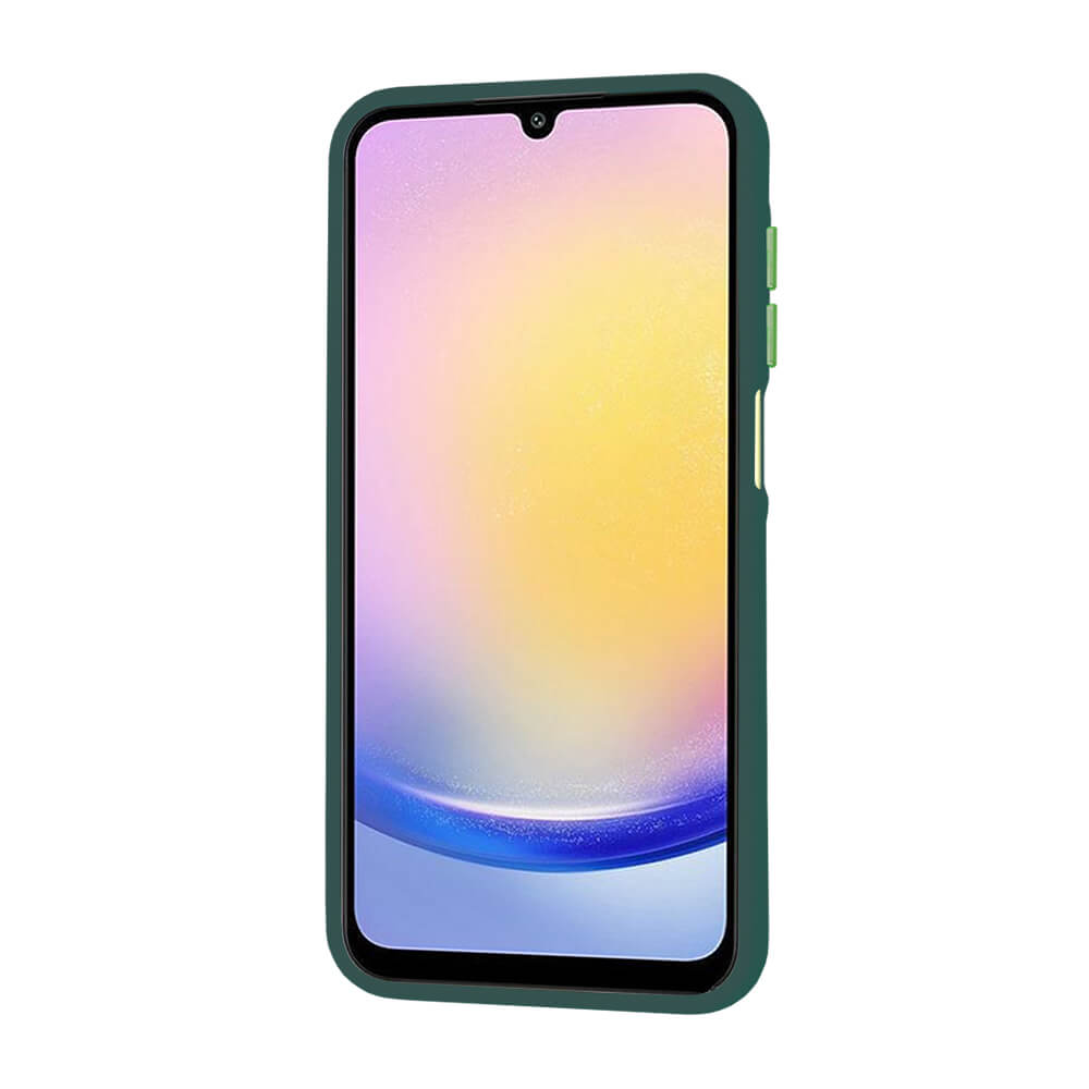 Techsuit Samsung Galaxy A25 5G - HaloFrost Series - Σκληρή Θήκη με Πλαίσιο Σιλικόνης - Midnight Green